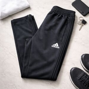 Adidas Climacool Youth Large (13–14Y) Black Track Pants Athletic Joggers